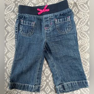 Jumping Beans baby girl jeans. 6 months
